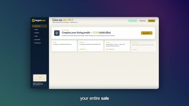 BrightDeed UI product ad