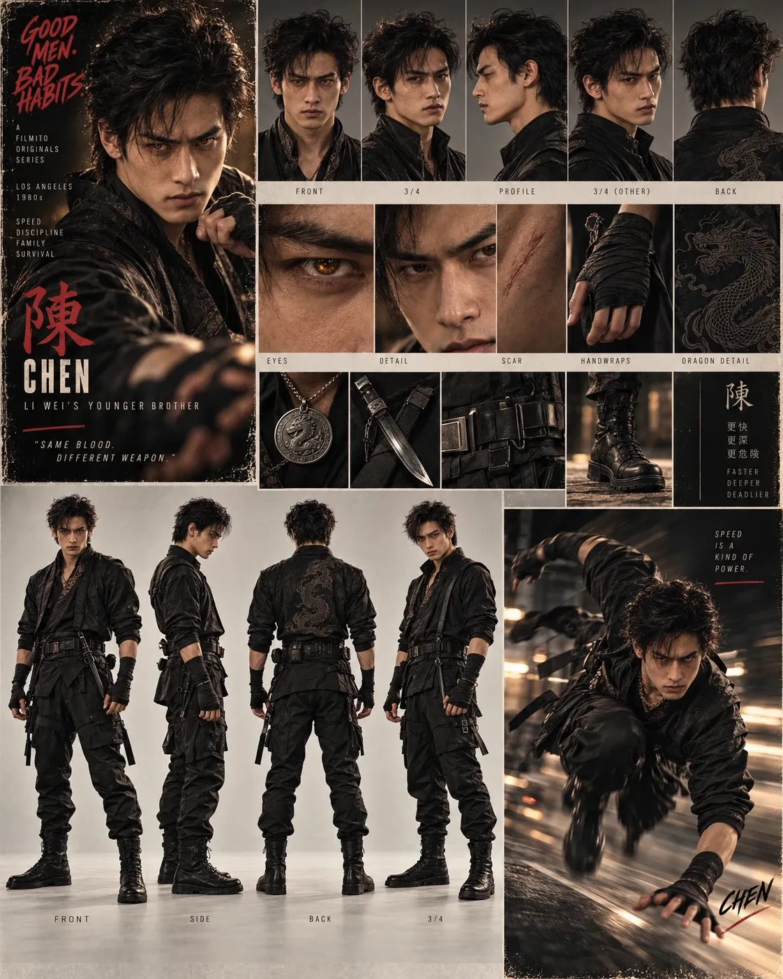 Chen, Filmito