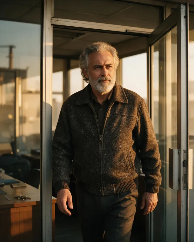 A father's retirement, Filmito